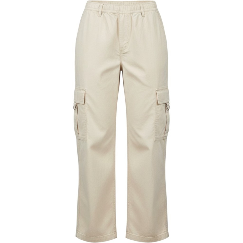 Wild Fable Women Off-White Cotton Cargo Pants D-Ring Utility TARB891AJ Size S